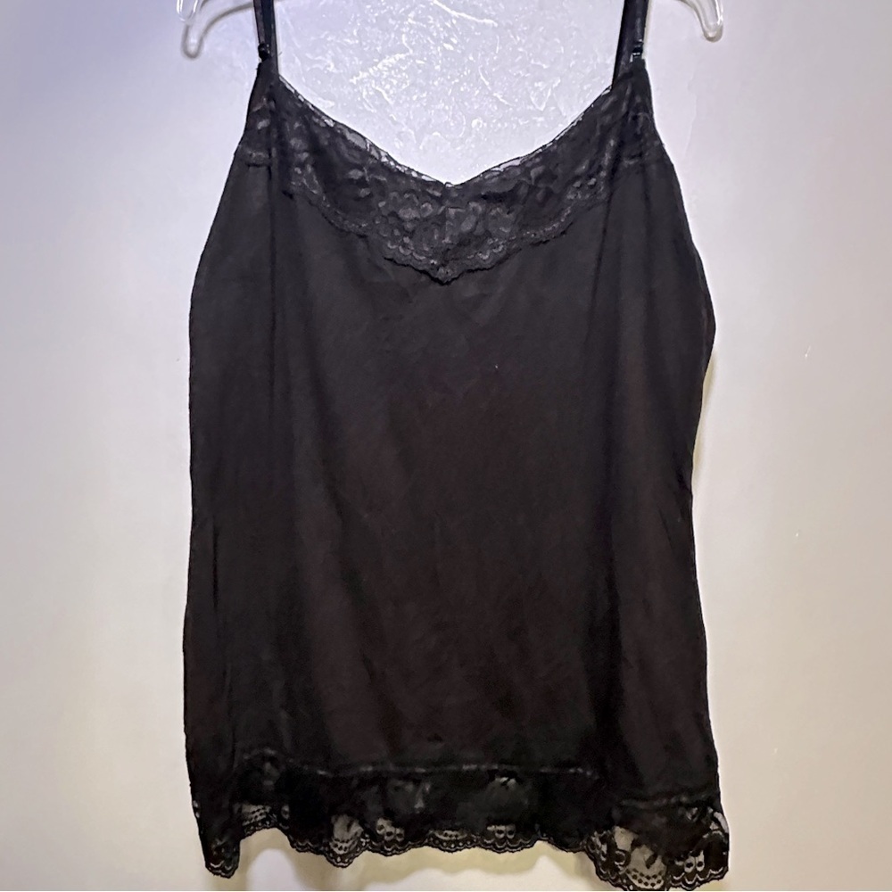 Womens Y2K Lace Trim Babydoll Cami Size XL Whimsigoth Gilbert Bella Swan
